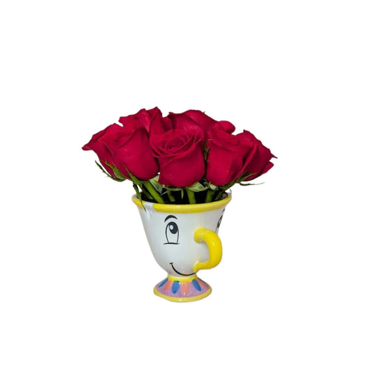 Chip Mug & 6 Roses