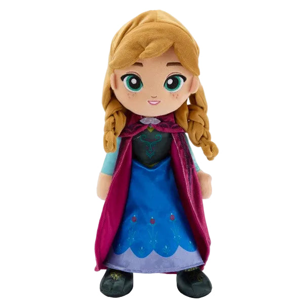 Princess Anna plush doll toy from Disney Frozen for custom kids vacation gift baskets.