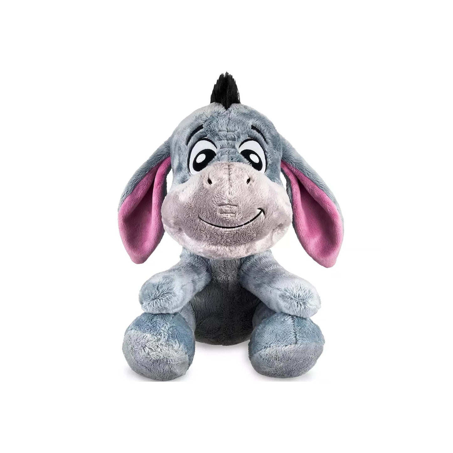 Licensed Disney Parks Eeyore Big Feet 10-inch plush character toy with oversized feet and pink inner ears for custom Winnie the Pooh themed resort gift baskets