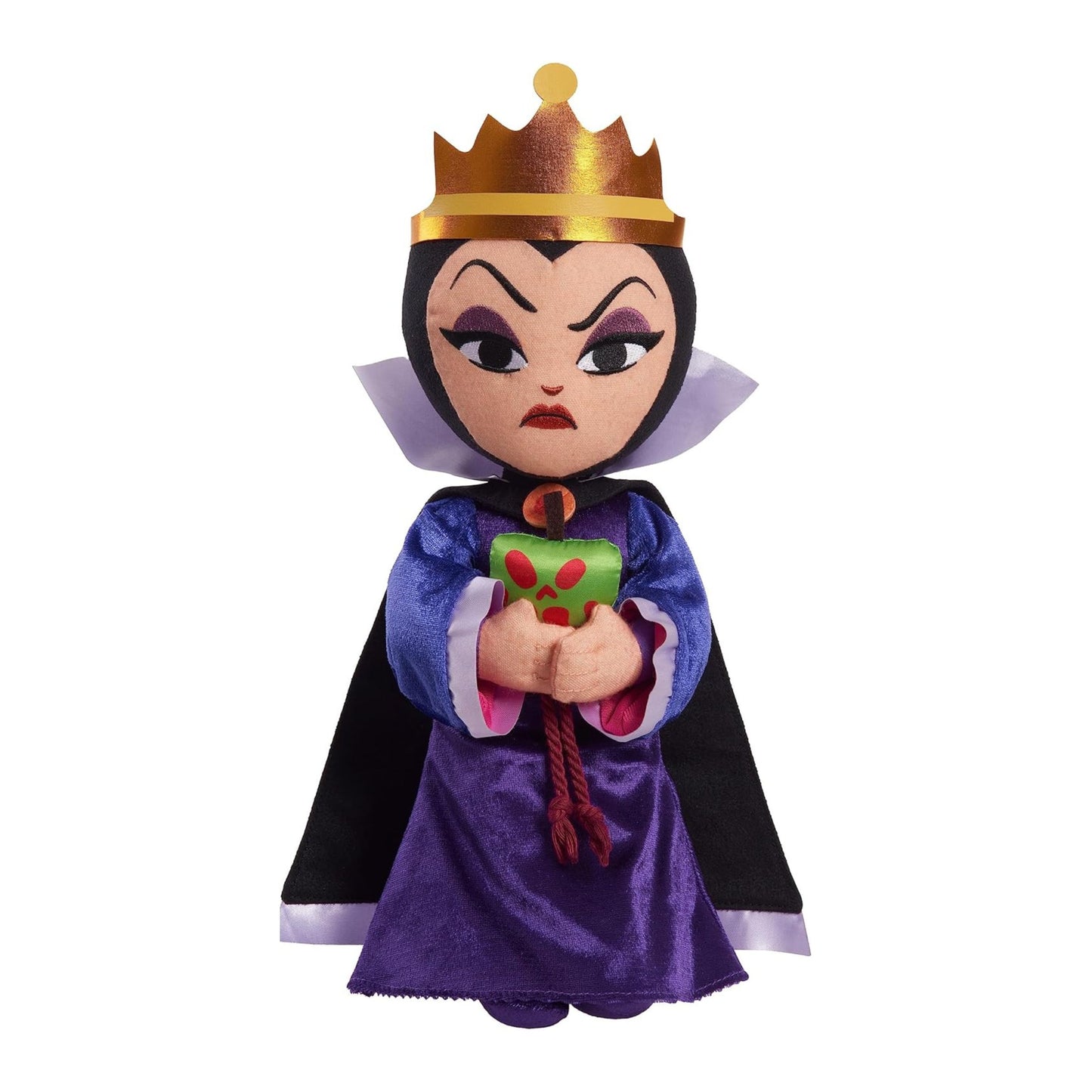 Disney Villains Evil Queen plush doll in a purple and black gown with a gold crown for custom vacation gift baskets