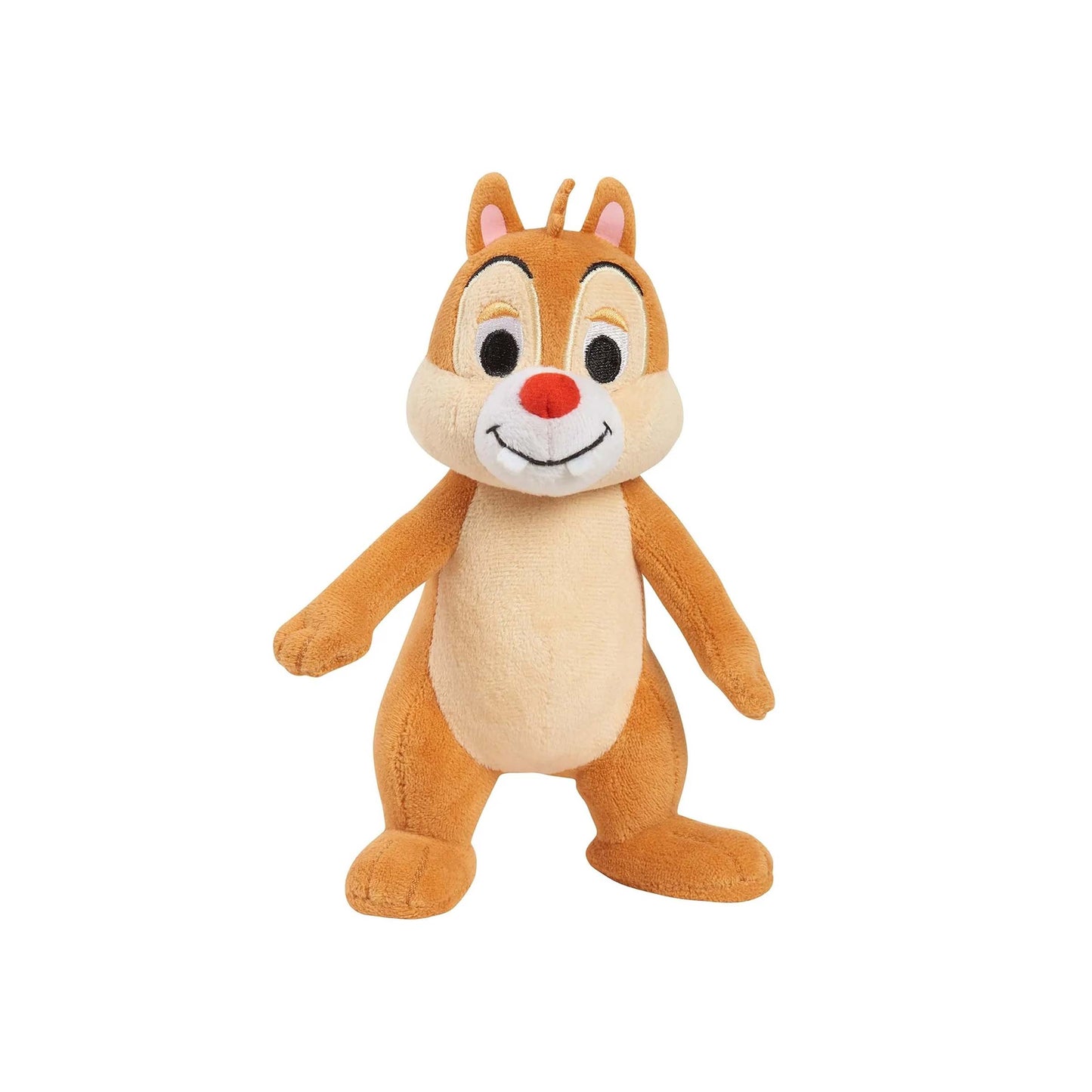 Licensed Just Play Disney Classics Dale 6-inch small bean plush toy character with a red nose and smiling face for custom themed resort gift baskets