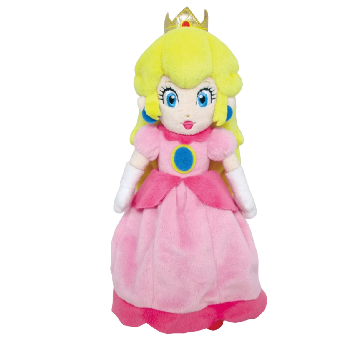 Licensed Super Mario Bros Princess Peach plush toy character for custom Nintendo themed resort gift baskets