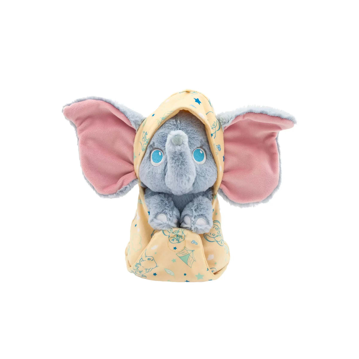 Disney Parks Baby in Swaddle Dumbo plush for baby's first Disney trip gift basket