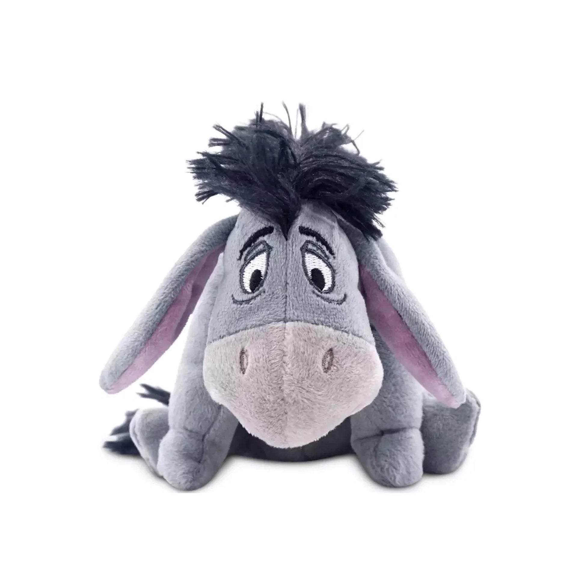 Licensed Disney Parks Eeyore 6.75-inch mini bean bag plush toy for custom Winnie the Pooh themed resort gift baskets