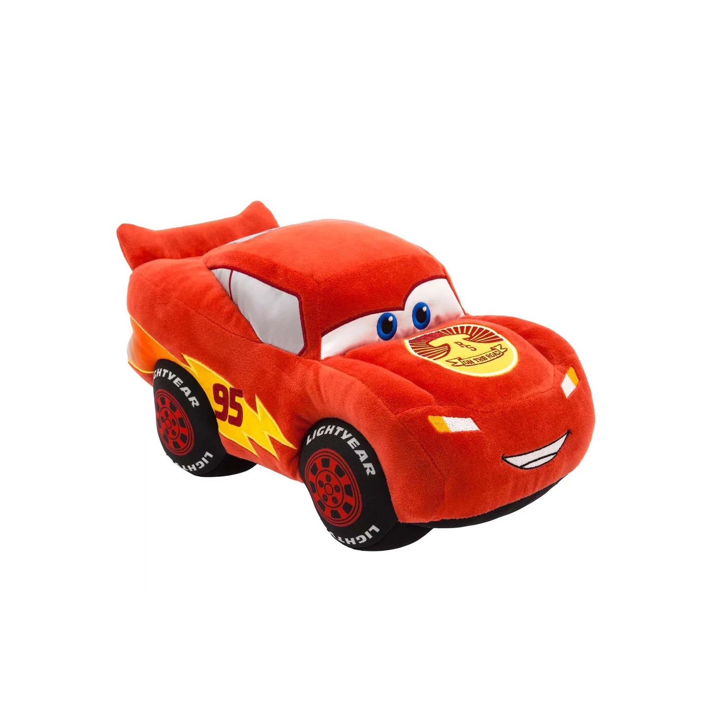 Licensed Disney Parks Lightning McQueen 12.5-inch medium plush toy character for custom Cars themed resort gift baskets