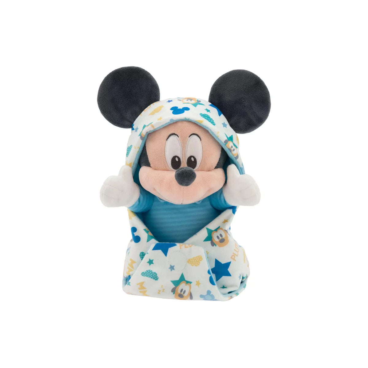 Disney Parks Baby in Swaddle Mickey plush for baby's first Disney trip gift basket