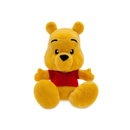 Licensed Disney Parks Winnie the Pooh Big Feet 10-inch plush toy character sitting with oversized feet for custom themed resort gift baskets