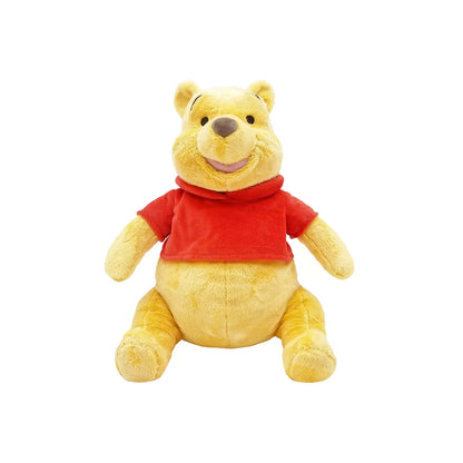 Licensed Disney Parks Winnie the Pooh 13-inch medium plush toy character wearing his classic red shirt for custom themed resort gift baskets