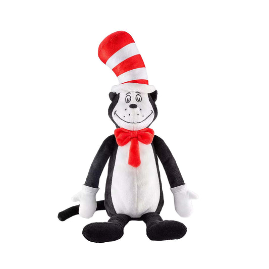 Licensed Dr. Seuss Cat in the Hat 14-inch plush toy for custom Universal Studios Orlando theme park resort gift baskets