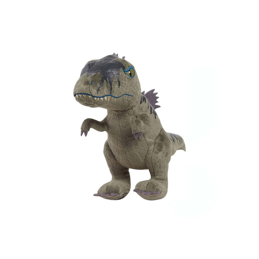 Licensed Jurassic World 7-inch Giganotosaurus dinosaur plush toy for custom Universal Orlando resort gift baskets