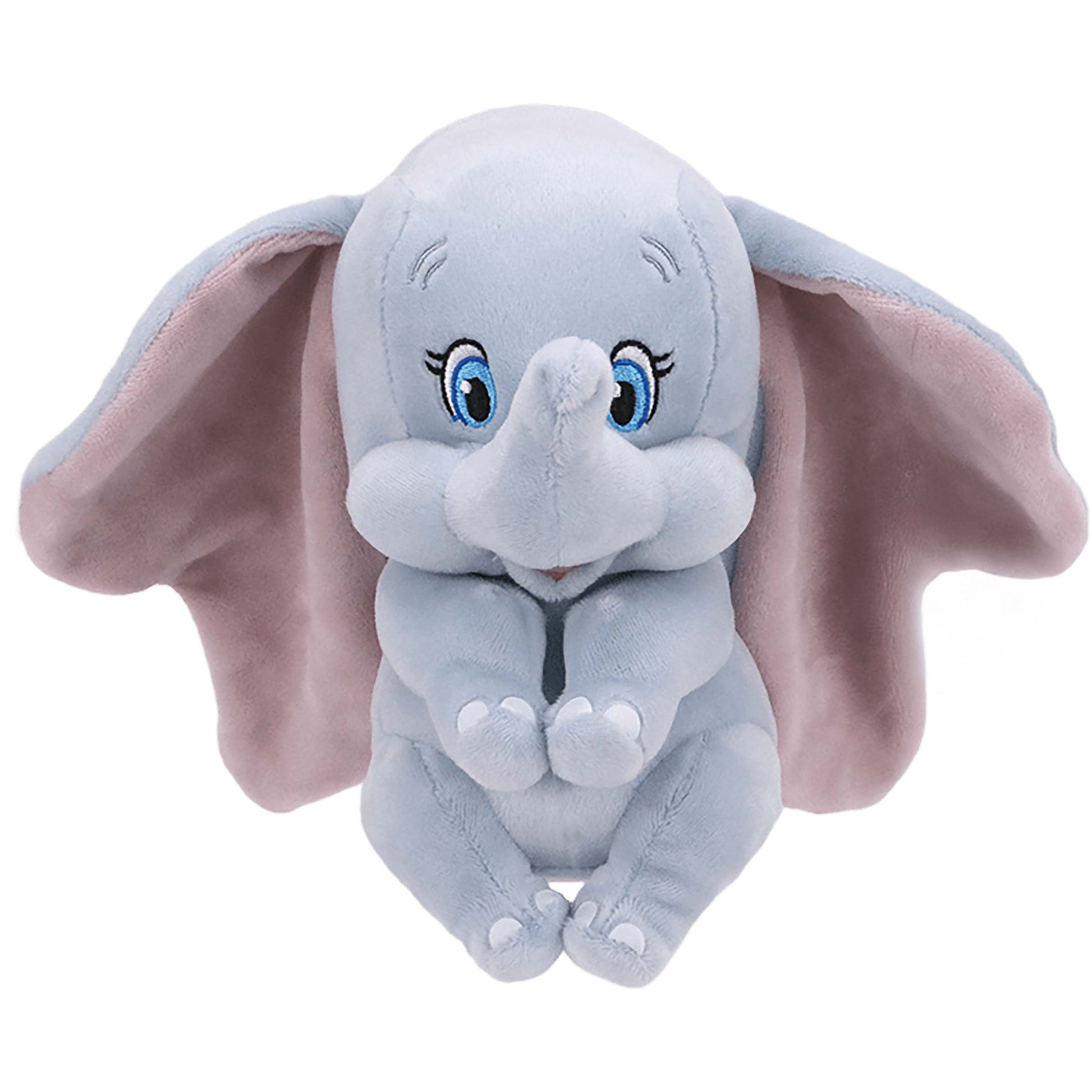 Licensed 8-inch Dumbo plush toy character with large ears sitting against a white background for custom themed resort gift baskets