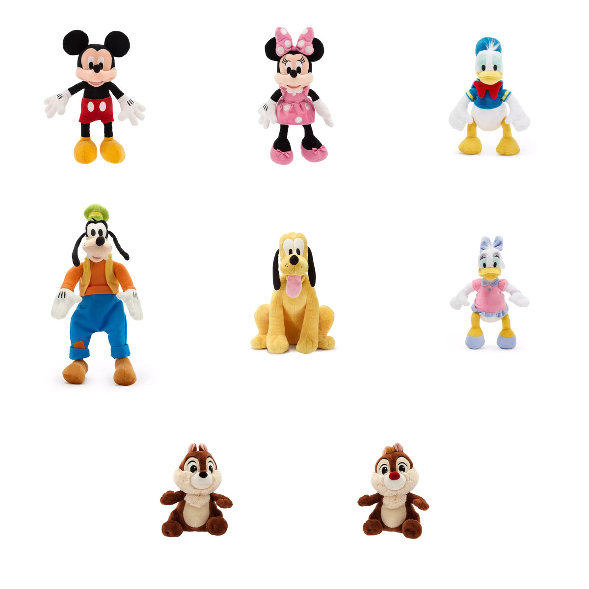 Mickey and Friends Whole Gang Disney Parks plush combo gift basket with all 8 characters
