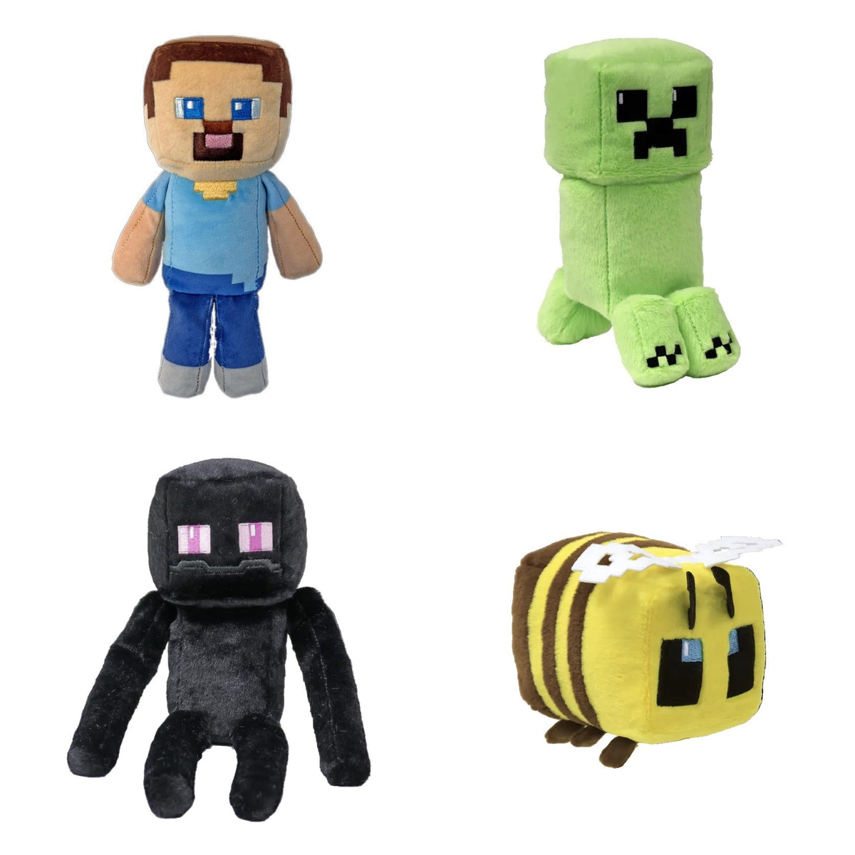Minecraft plush combo gift baskets featuring all 4 characters