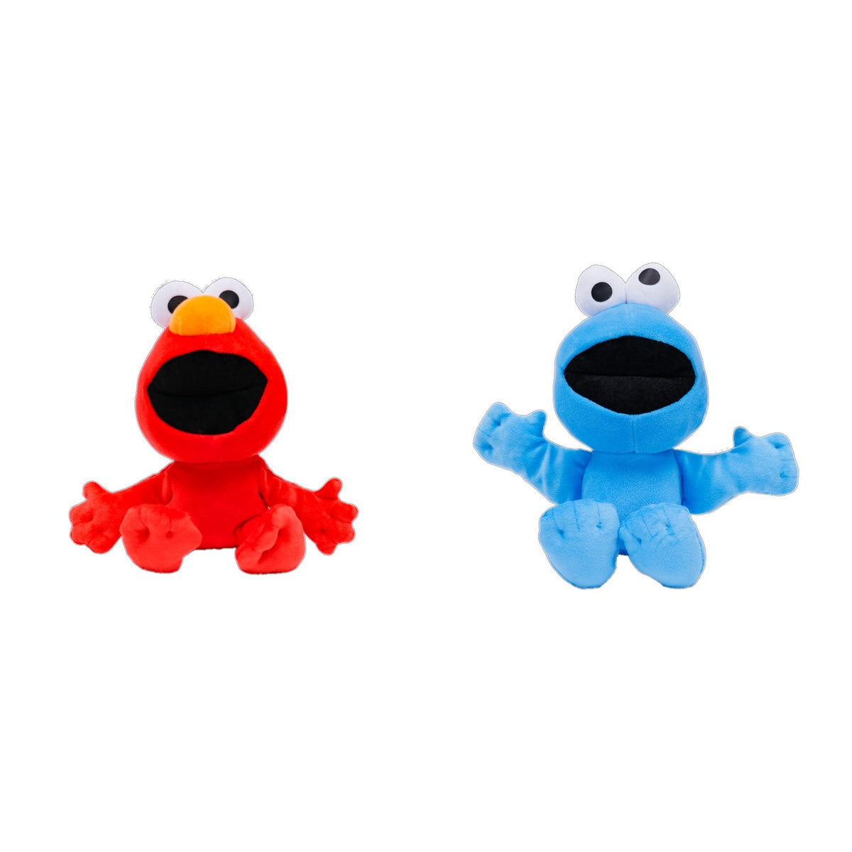 Sesame Street Gift Basket - Star Duo - Elmo+Cookie Monster (8" Licensed)