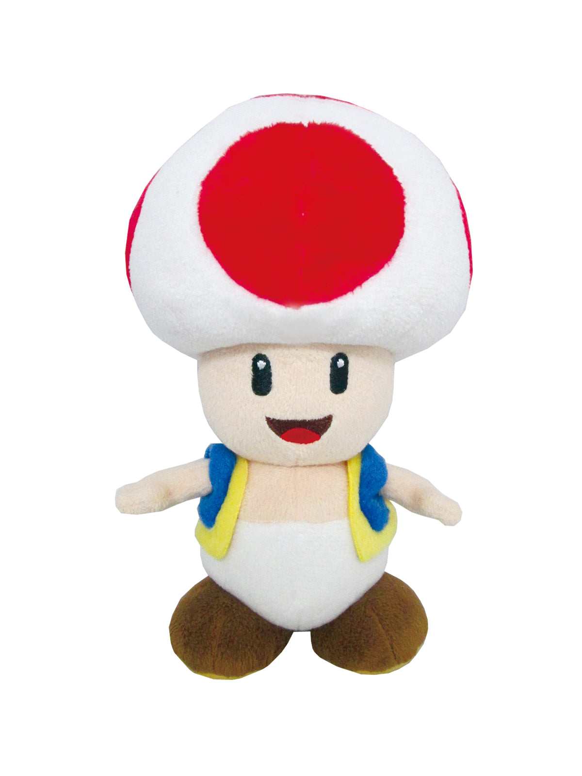 Licensed Super Mario Bros Toad plush toy character for custom Nintendo themed resort gift baskets