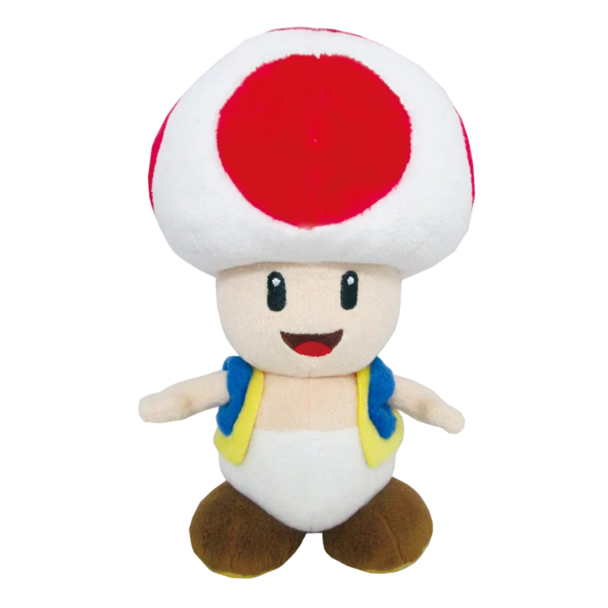 Licensed Super Mario Bros Toad plush toy character for custom Nintendo themed resort gift baskets