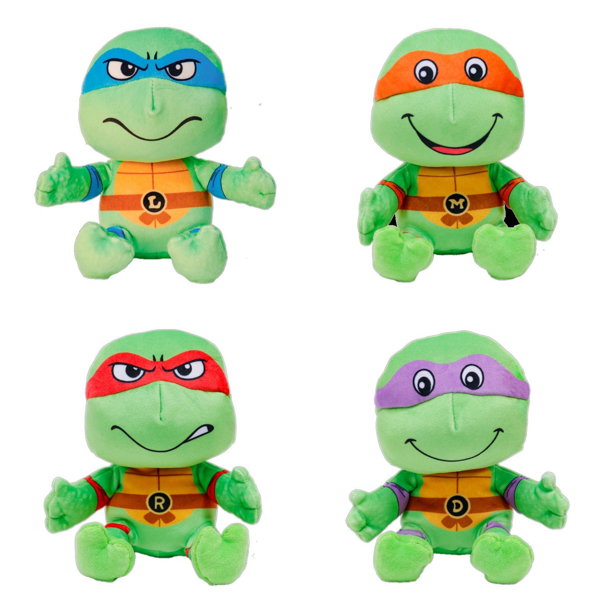 Teenage Mutant Ninja Turtles plush combo gift baskets featuring all 4 characters